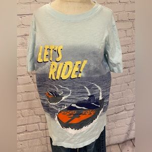 Carter’s (12/12a) - “Let’s Ride!” Speed Boat Short-sleeved T-Shirt
